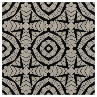 Geometrisches und Stammes- Artmuster Stoff