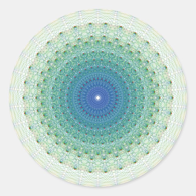 Geometrisches Uniform-Polytope im E8-Coxeter-Flugz Runder Aufkleber (Vorderseite)