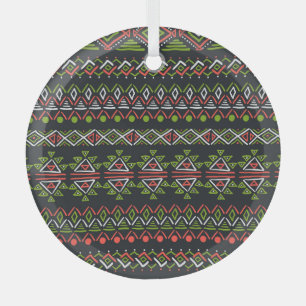 Geometrisches Vintag: Set nahtloser Muster. Ornament Aus Glas