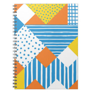 Geometrisches Vintages Abstraktes Hintergrundbild Notizblock