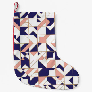Geometrisches, Vintages, modernes, nahtloses Muste Kleiner Weihnachtsstrumpf