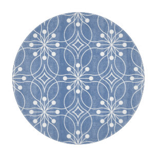 Geometrisches Vintages Muster für Wavy Lines Schneidebrett