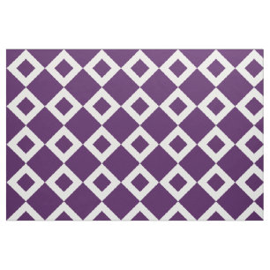 Geometrisches violettes und weißes stoff