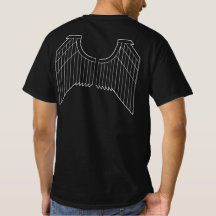 Geometrisches Vogel Flügel T-Shirt