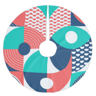 Geometrisches Wandbild Modernes Vintag Polyester Weihnachtsbaumdecke