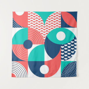 Geometrisches Wandbild Modernes Vintag Wandteppich