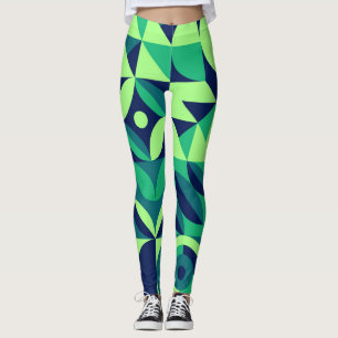 Geometrisches Wandbild: modernes Vintages Design. Leggings