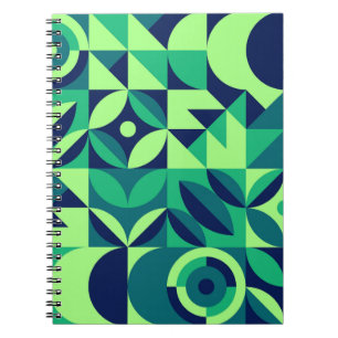Geometrisches Wandbild: modernes Vintages Design. Notizblock