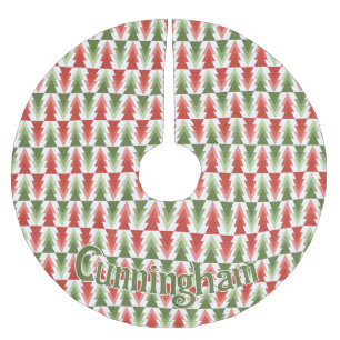 Geometrisches Weihnachtsbaum-Hain Polyester Weihnachtsbaumdecke