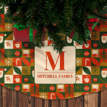 Geometrisches Weihnachtsmuster - Nahtloses Weihnac