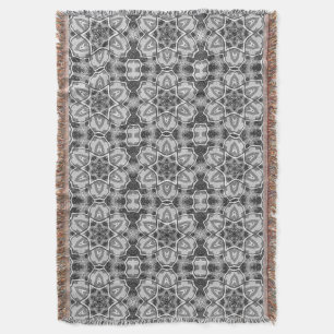Geometrisches weißes, schwarzes Lochmuster Decke