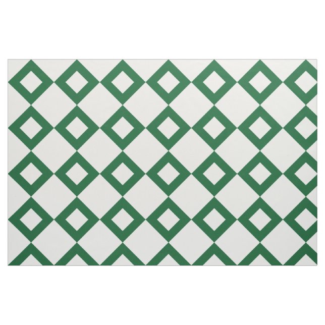 Geometrisches weißes und grünes stoff (Fat Quarter (45,7 x 55,9 cm))