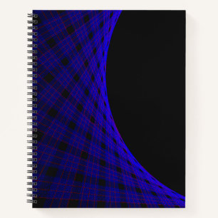 Geometrisches Weltraumteppich-Spiralnotizbuch Notizbuch