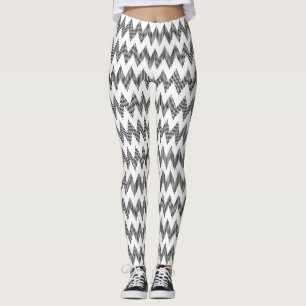 Geometrisches Zickzackmuster 2 Leggings