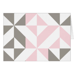 Geometrisches ZigZag für Rosa und Silber