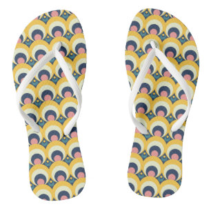 Geometrisches Zirkelmuster Flip Flops