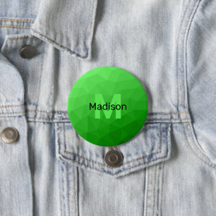 Geometrismuster für den grünen Farbverlauf Monogra Button