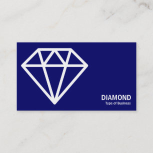 Geometropolis - Diamond - Weiß auf DP-Marine Visitenkarte