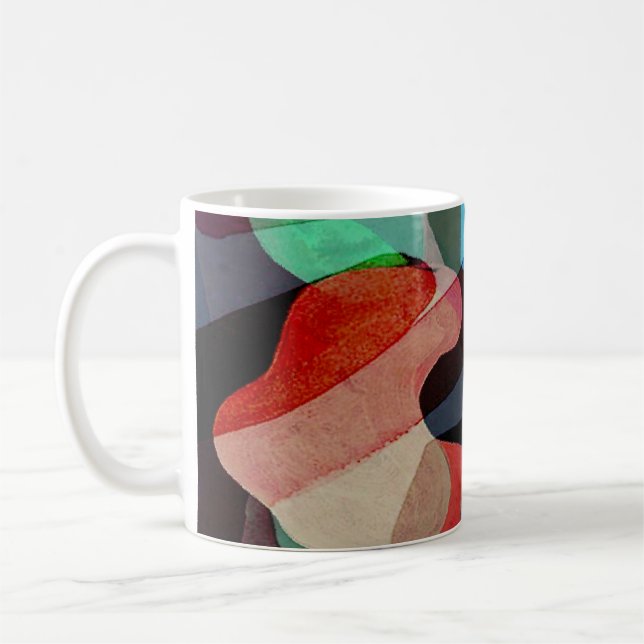 Geometry Classic: Texturierte Muster-Design. Kaffeetasse (Links)
