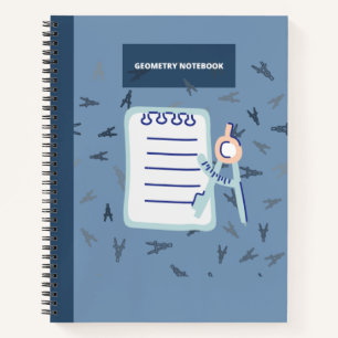 GEOMETRY COMPASS & PAPIERNOTEBOOK NOTIZBUCH