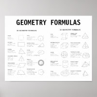 GEOMETRY FORMULAS