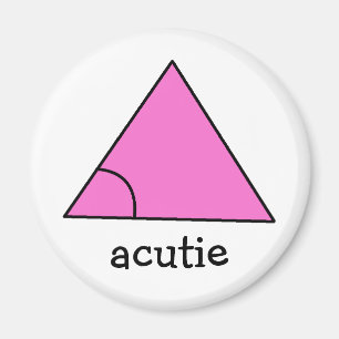 Geometry Math Lehrer Geschenk Triangle Acutie Magnet