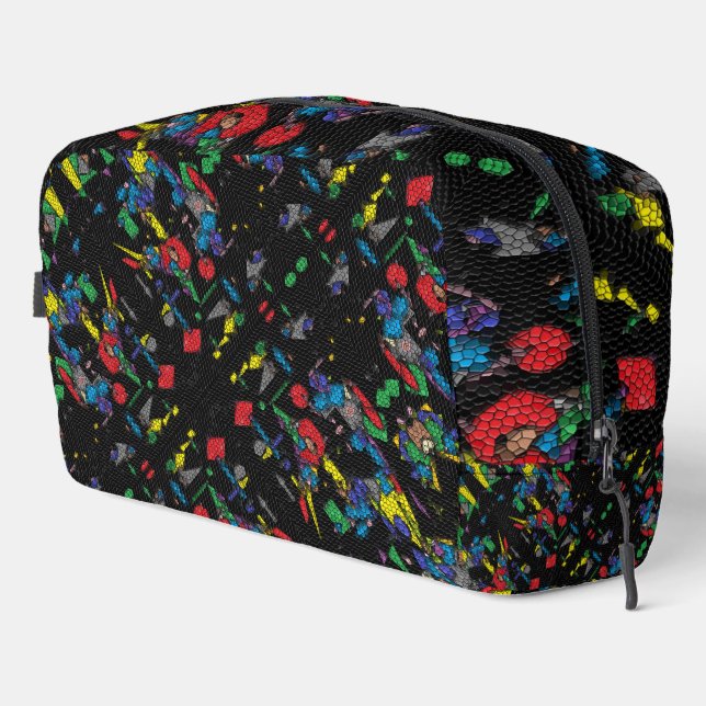 Geometry Mechanism Black Waschbeutel (Rechte Ecke)