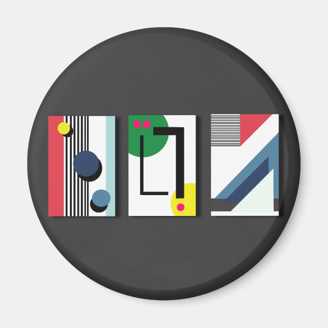 Geometryabstrakt Magnet (Vorne)