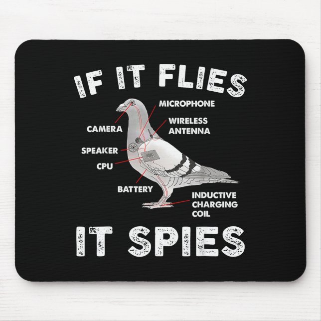 Geon If It Flies Ses Geon Anatomy Theory Bird Love Mousepad (Vorne)