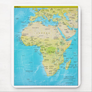 Geopolitische regionale Karte von Afrika Mousepad