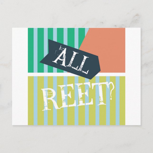 Geordie Card - All Reet? Postkarte (Vorderseite)