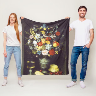 Georg Flegel Big Stück Blume (in Nische) Fleecedecke