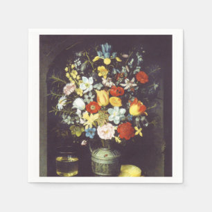 Georg Flegel Big Stück Blume (in Nische) Serviette