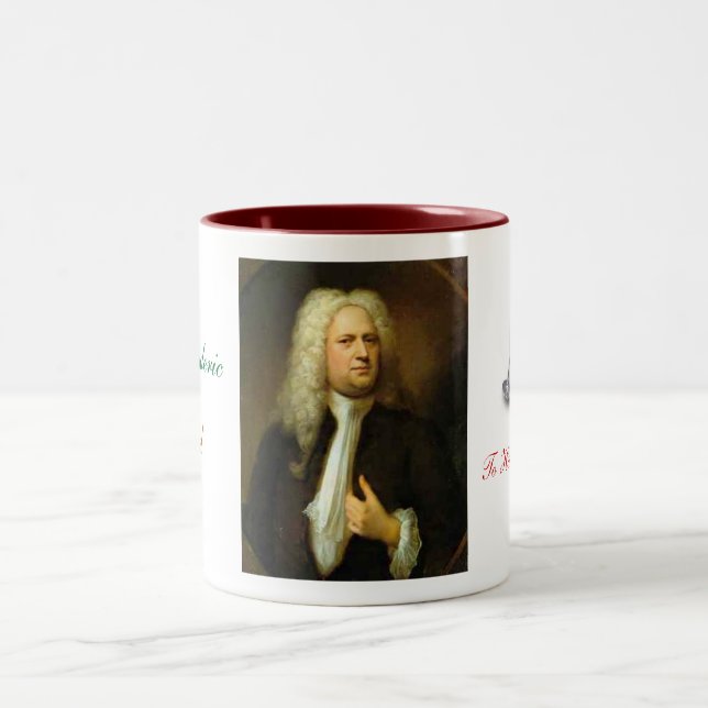 Georg Frideric Hndel Zweifarbige Tasse (Mittel)