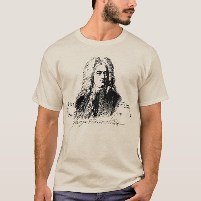 GEORG FRIEDRICH HÄNDEL, GEORGE FRIDERIC HANDEL T-Shirt (Vorderseite)