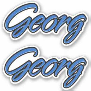 Georg Nom autocollant Stickers Stickerset