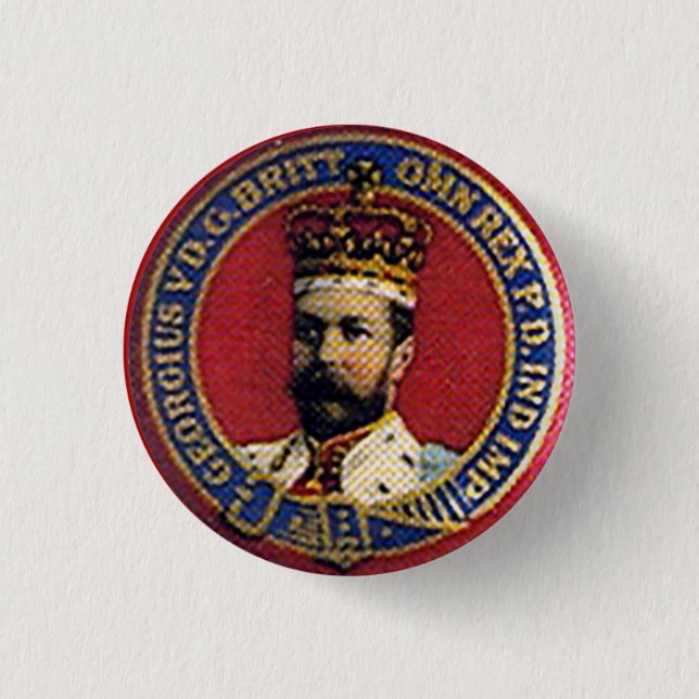 Georg V. - Knopf Button (Vorderseite)