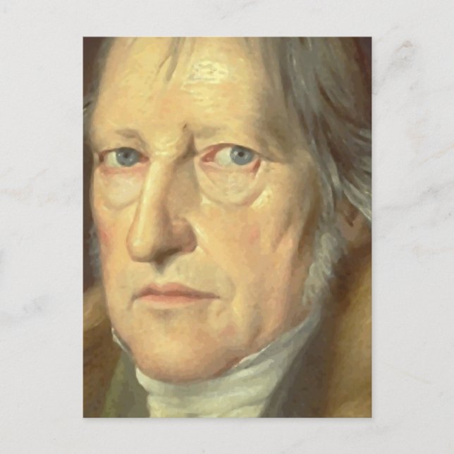 Georg Wilhelm Friedrich Hegel Postkarte (Vorderseite)