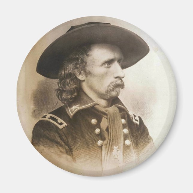 George Armstrong Custer um die 1860er Magnet (Vorne)