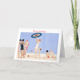 George Barbier Art déco Carte de remerciements mod