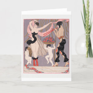 George Barbier, Art Deco Dankeskarten Dankeskarte