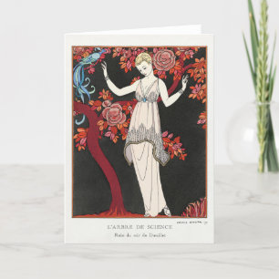 George Barbier, Art Deco Dankeskarten Dankeskarte