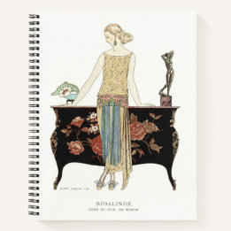 George Barbier Art Deco fashion Notizbuch