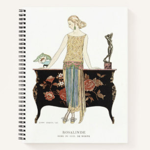 George Barbier Art Deco fashion Notizbuch