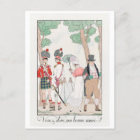 George Barbier, Art Deco Postcard