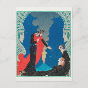George Barbier, Art Deco Postcard Postkarte