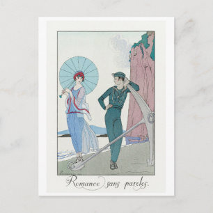 George Barbier, Art Deco Postcard Postkarte