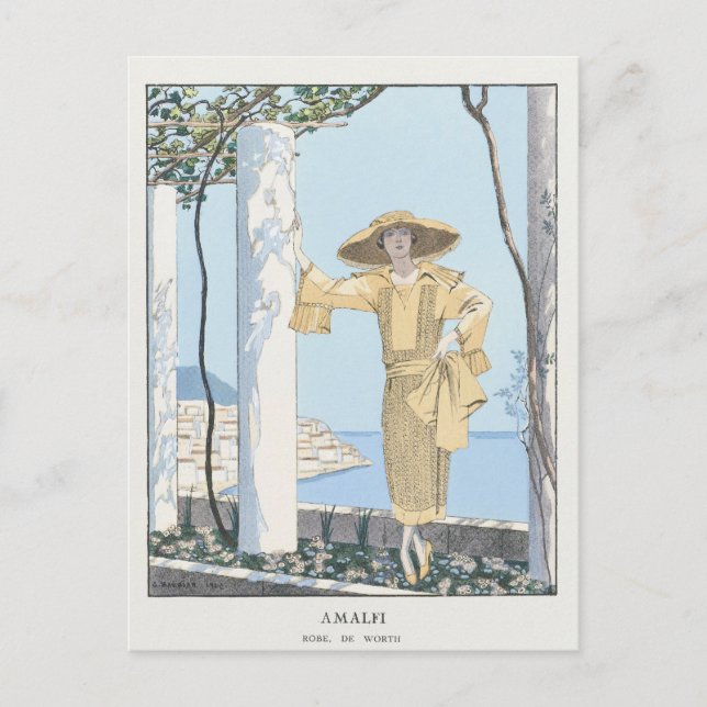 George Barbier, Art Deco Postcard Postkarte (Vorderseite)