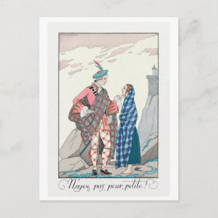 George Barbier, Art Deco Postcard Postkarte