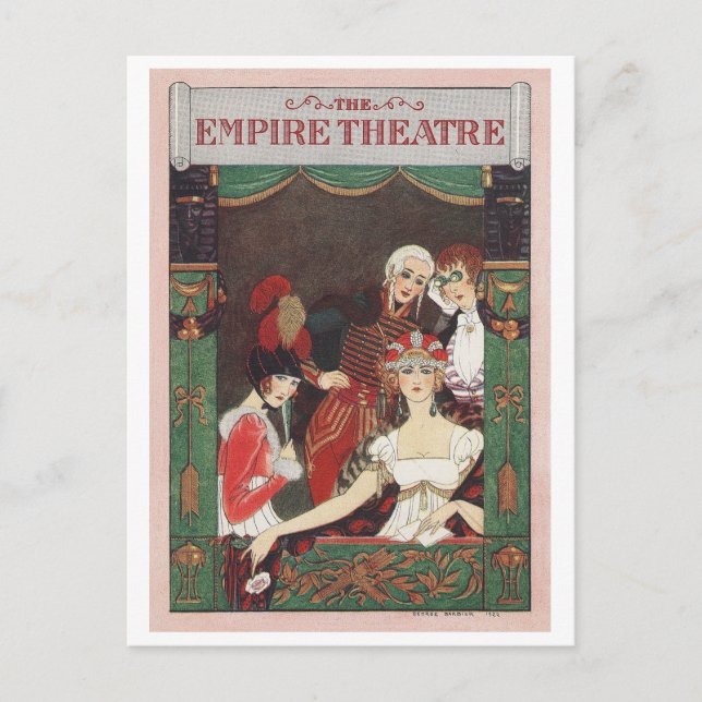 George Barbier, Art Deco Postcard Postkarte (Vorderseite)